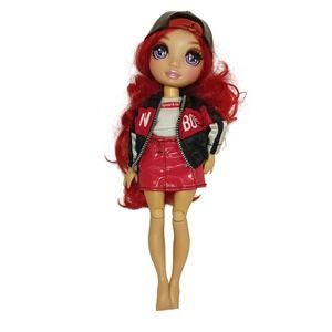 Rainbow High Winter Break Ruby Redressed Kidcore Doll Dollcore Girl Faux Leather